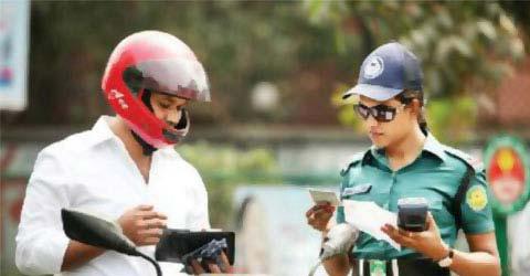 ট্রাফিক সপ্তাহের ৬ দিনে দেড় লক্ষাধিক মামলা, জরিমানা পৌনে ৪ কোটি