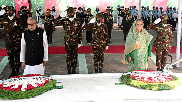 বঙ্গবন্ধুর সমাধিতে রাষ্ট্রপতির শ্রদ্ধা নিবেদন